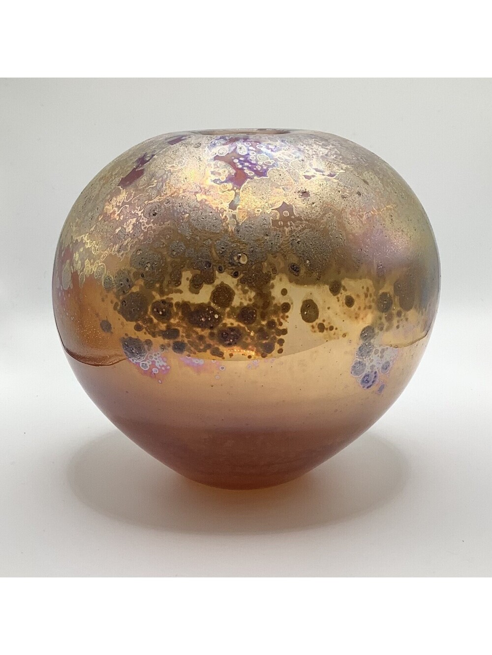 Chris Heilman Art Glass "Lava Series" Vase Signed and Dated ***RARE ***